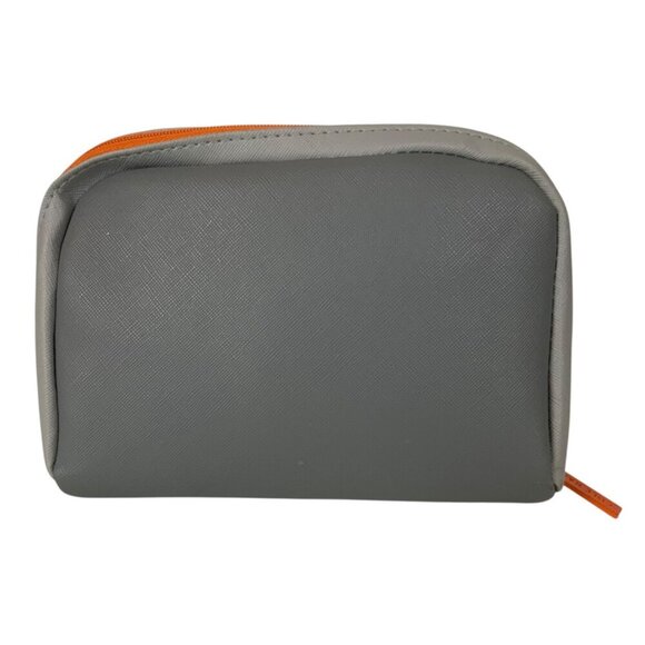 Cole Haan For American Airlines Gray & Orange Amenities Cosmetics Toiletry Bag - Picture 3 of 6